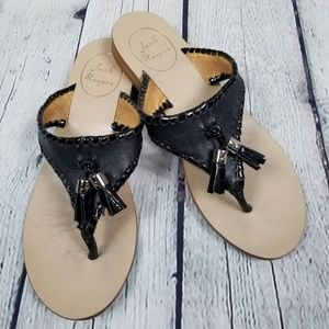 Jack Rogers Leather Thong Sandals